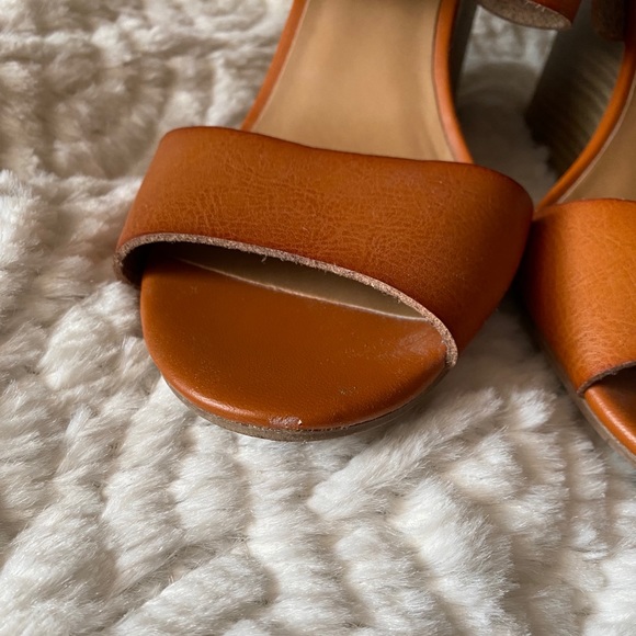 EUC Women’s Wedge Sandals, Cognac / Size: 10 - Picture 3 of 4